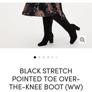 Torrid- Knit OTK Low Heel Boot 9.5W